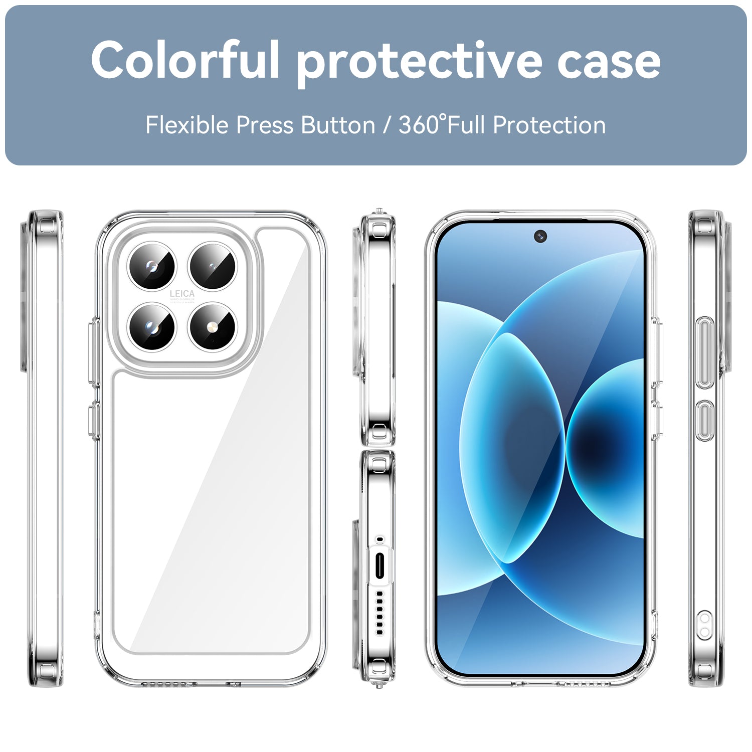 Xiaomi 17 Soft TPU Bumper Shockproof Cover Case [Clear]