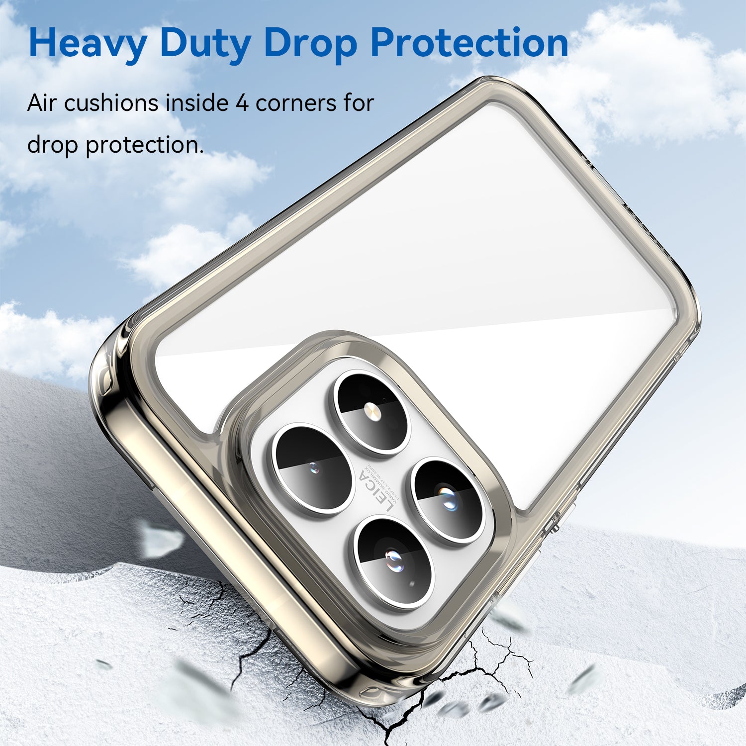 Xiaomi 17 Soft TPU Bumper Shockproof Cover Case [Clear Grey]