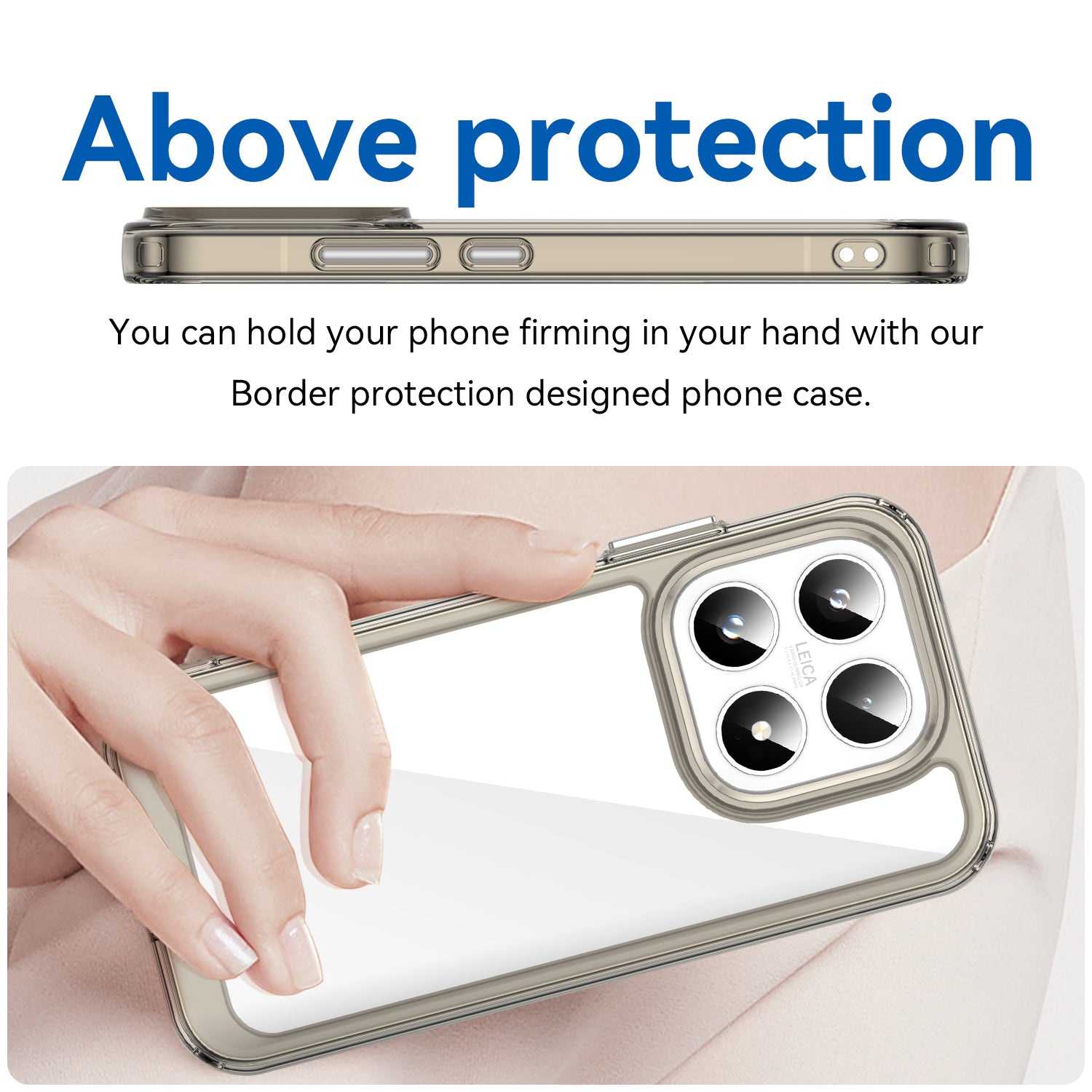Xiaomi 17 Soft TPU Bumper Shockproof Cover Case [Clear Grey]