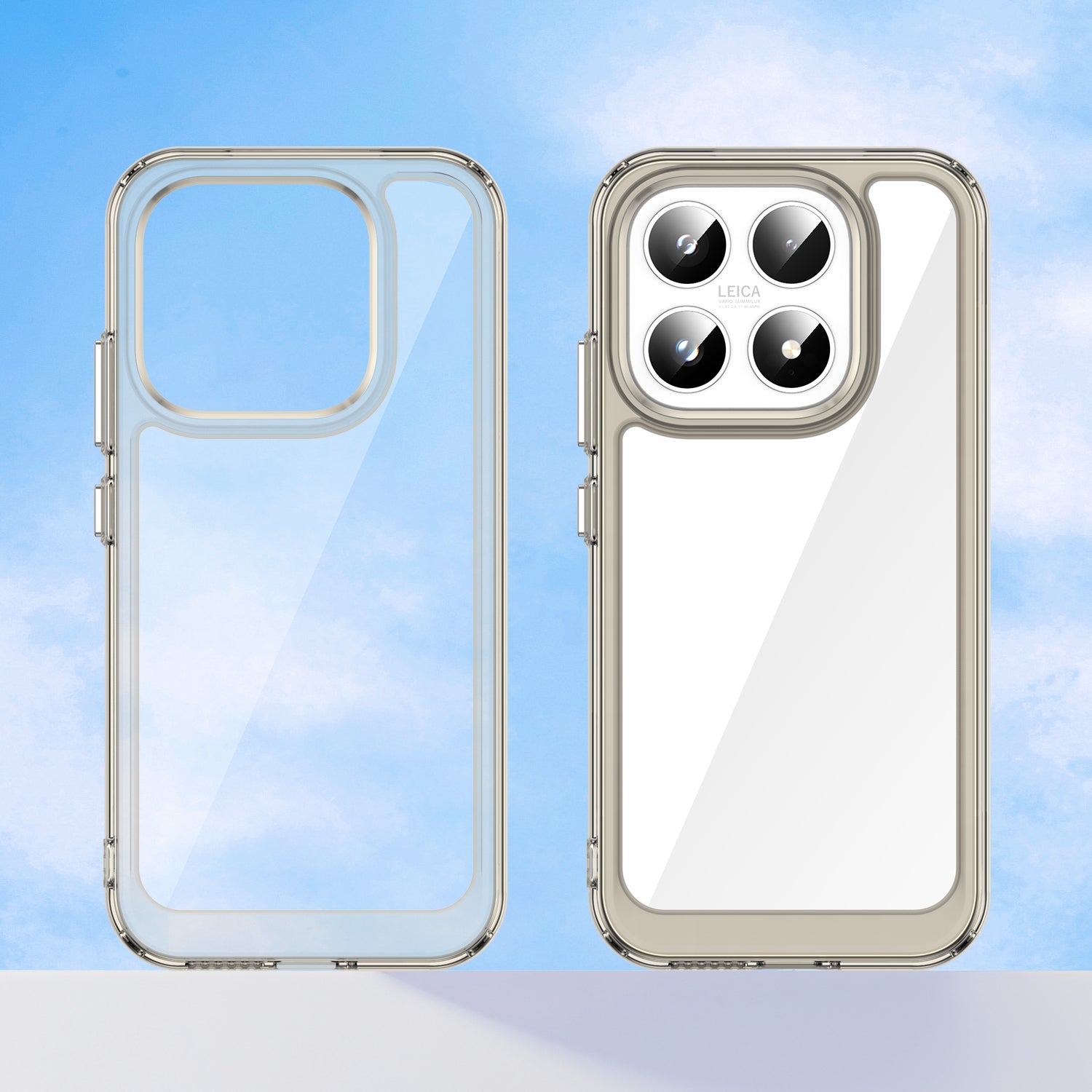 Xiaomi 17 Soft TPU Bumper Shockproof Cover Case [Clear Grey]
