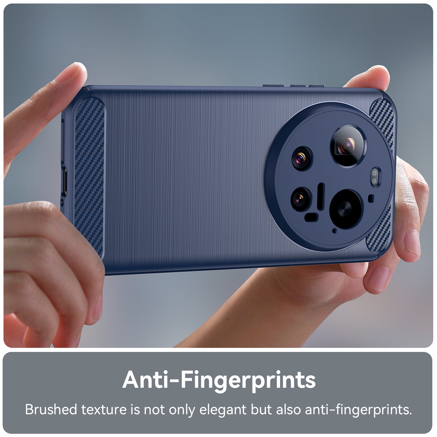 Xiaomi 17 Ultra Carbon Fibre TPU Case Slim Shockproof Cover Navy
