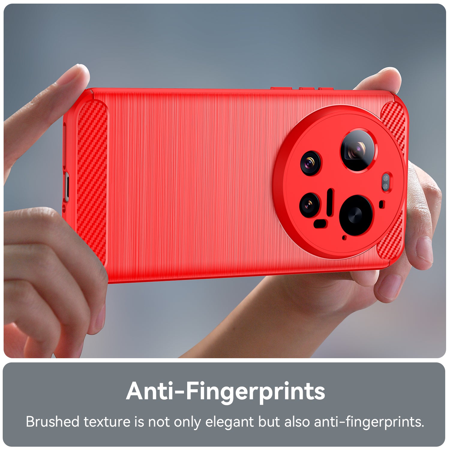 Xiaomi 17 Ultra Carbon Fibre TPU Case Slim Shockproof Cover Red