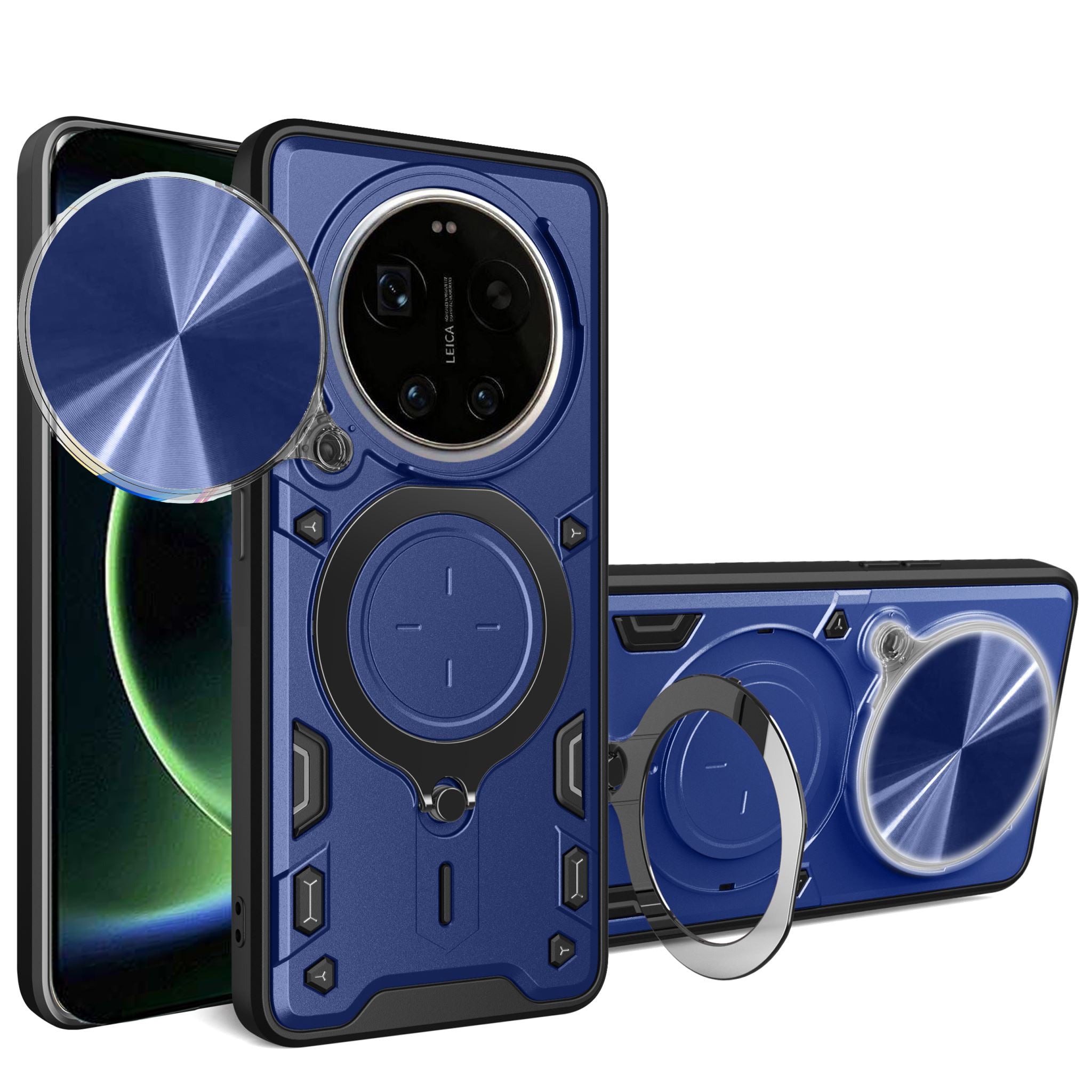 Xiaomi 17 Ultra Ring Kickstand Case w/ Camera Cover [Navy]