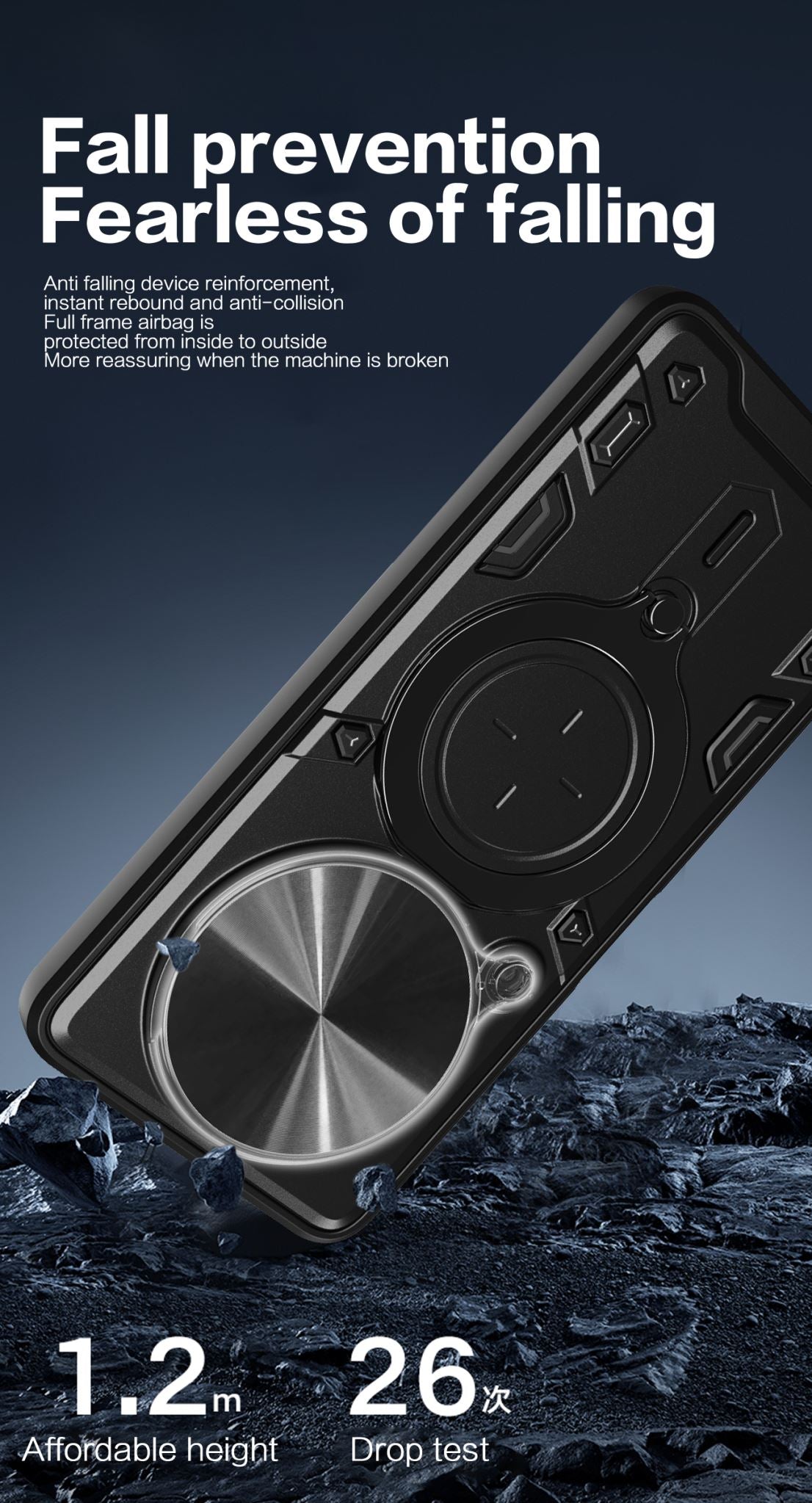 Xiaomi 17 Ultra Ring Kickstand Case w/ Camera Cover [Black]