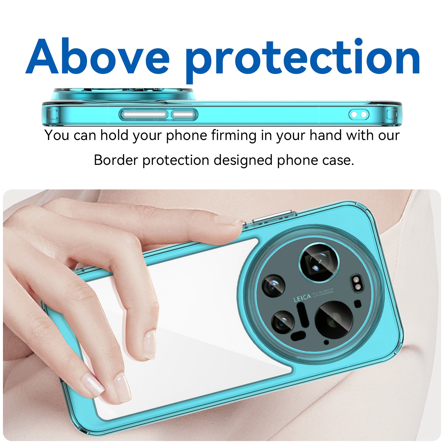 Xiaomi 17 Ultra Soft TPU Bumper Shockproof Cover Case [Clear Blue]