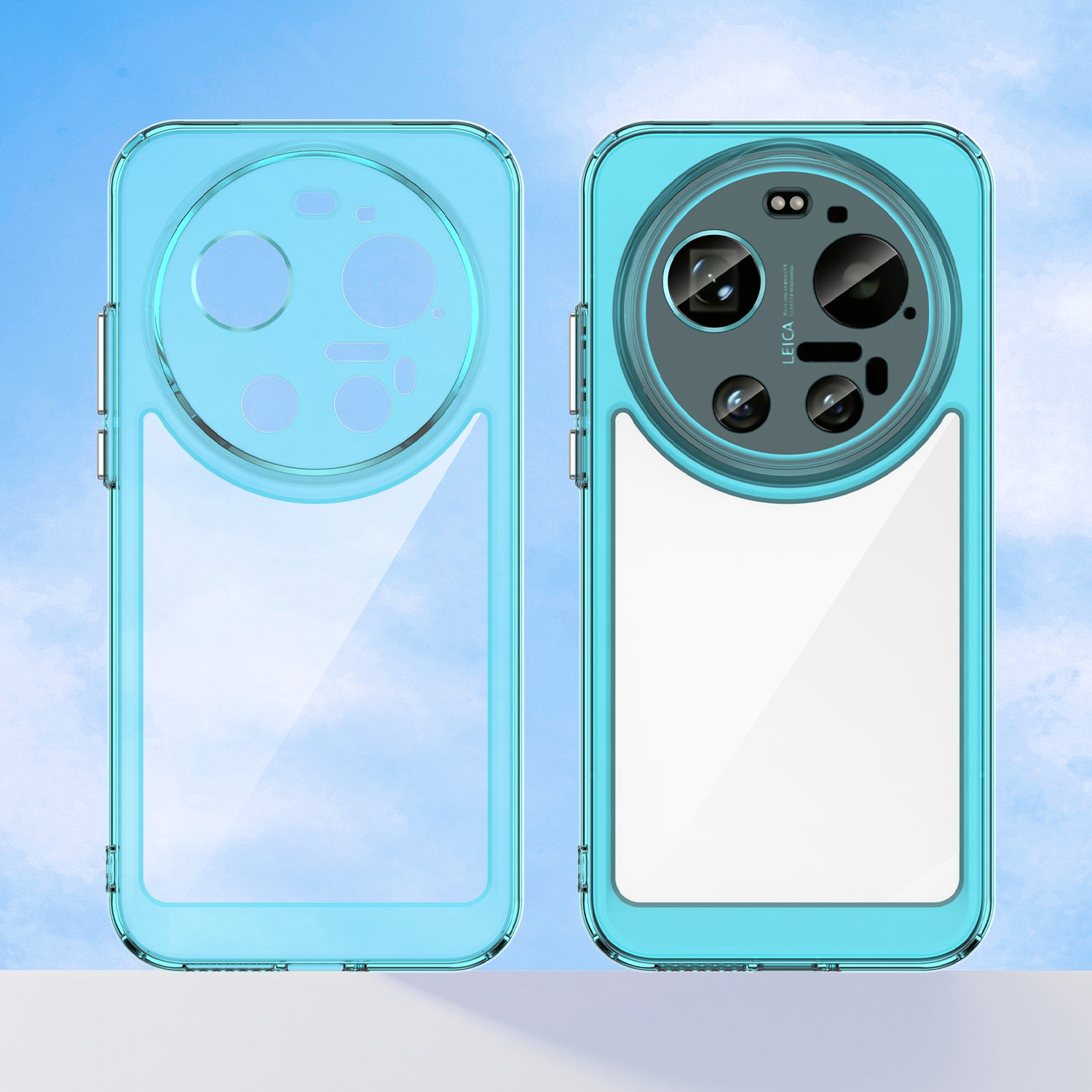 Xiaomi 17 Ultra Soft TPU Bumper Shockproof Cover Case [Clear Blue]