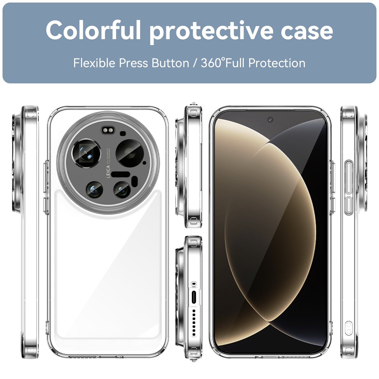 Xiaomi 17 Ultra Soft TPU Bumper Shockproof Cover Case [Clear]
