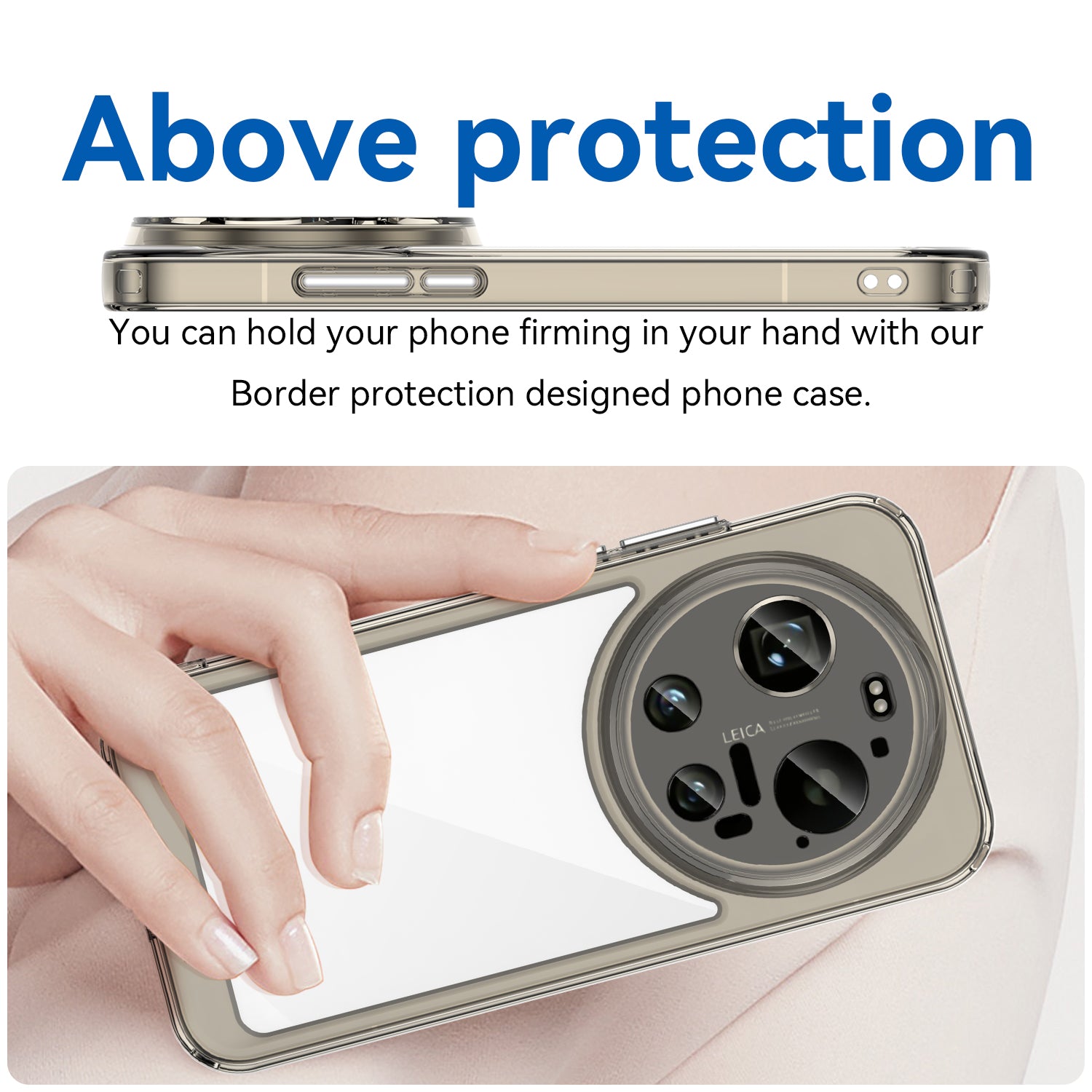 Xiaomi 17 Ultra Soft TPU Bumper Shockproof Cover Case [Clear Grey]