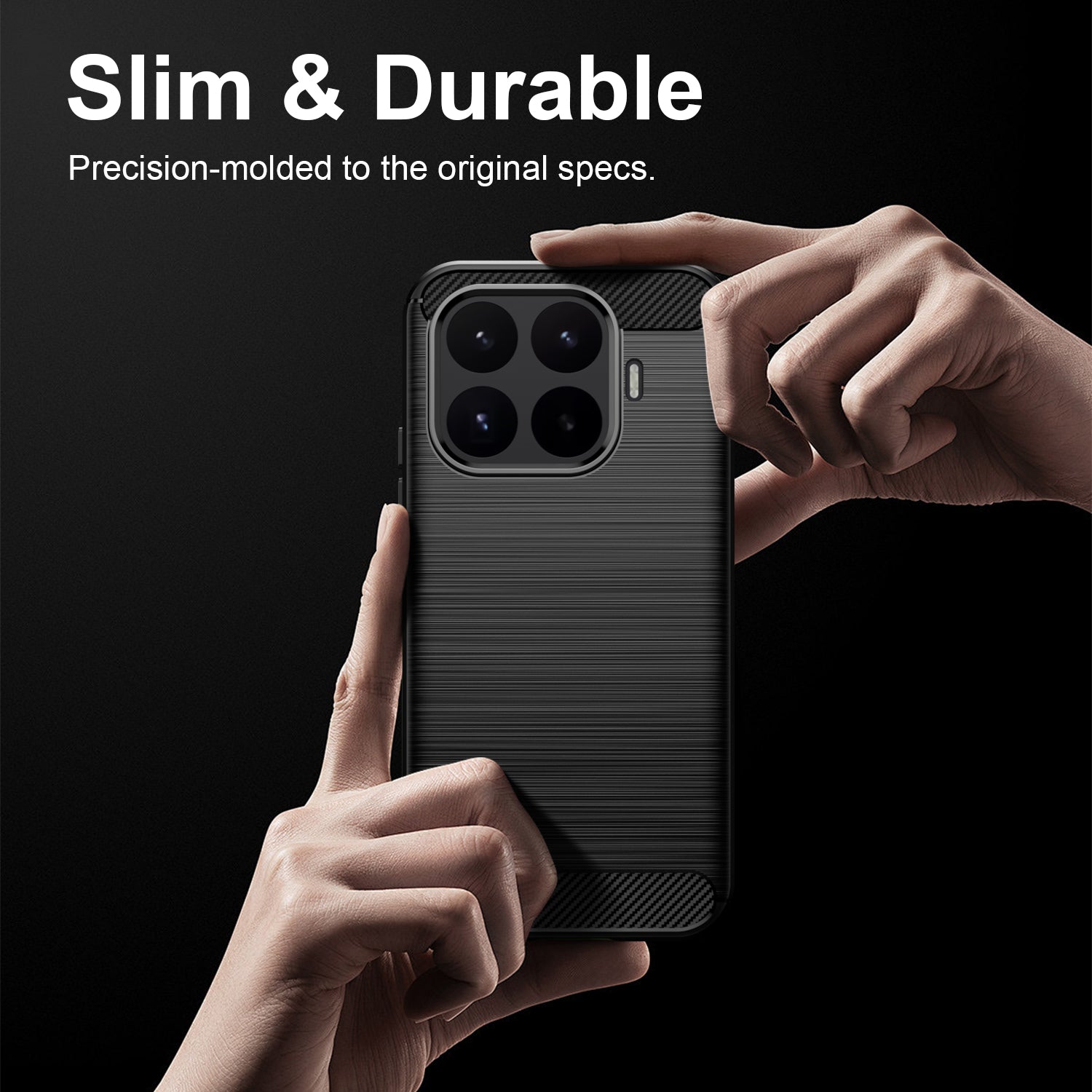 Xiaomi 17T 5G Carbon Fibre TPU Case Slim Shockproof Cover Black
