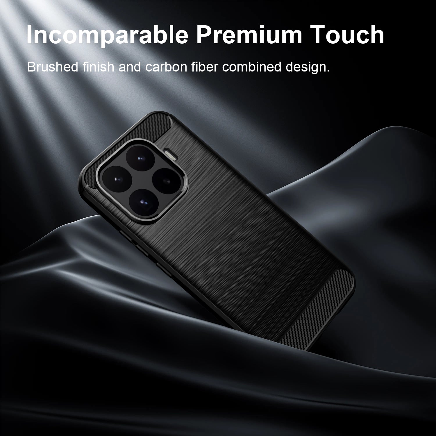 Xiaomi 17T 5G Carbon Fibre TPU Case Slim Shockproof Cover Black