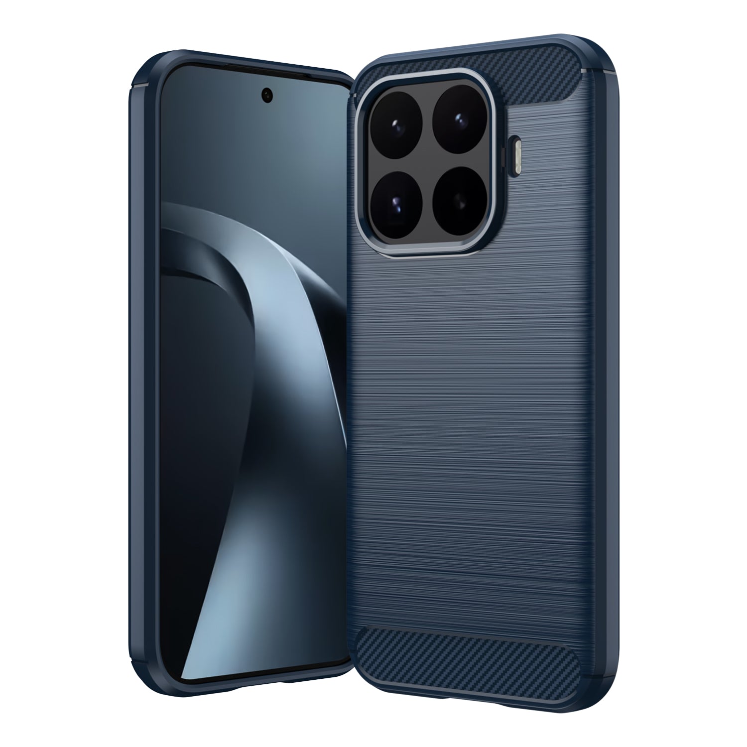 Xiaomi 17T 5G Carbon Fibre TPU Case Slim Shockproof Cover Navy