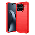 Xiaomi 17T 5G Carbon Fibre TPU Case Slim Shockproof Cover Red - Red