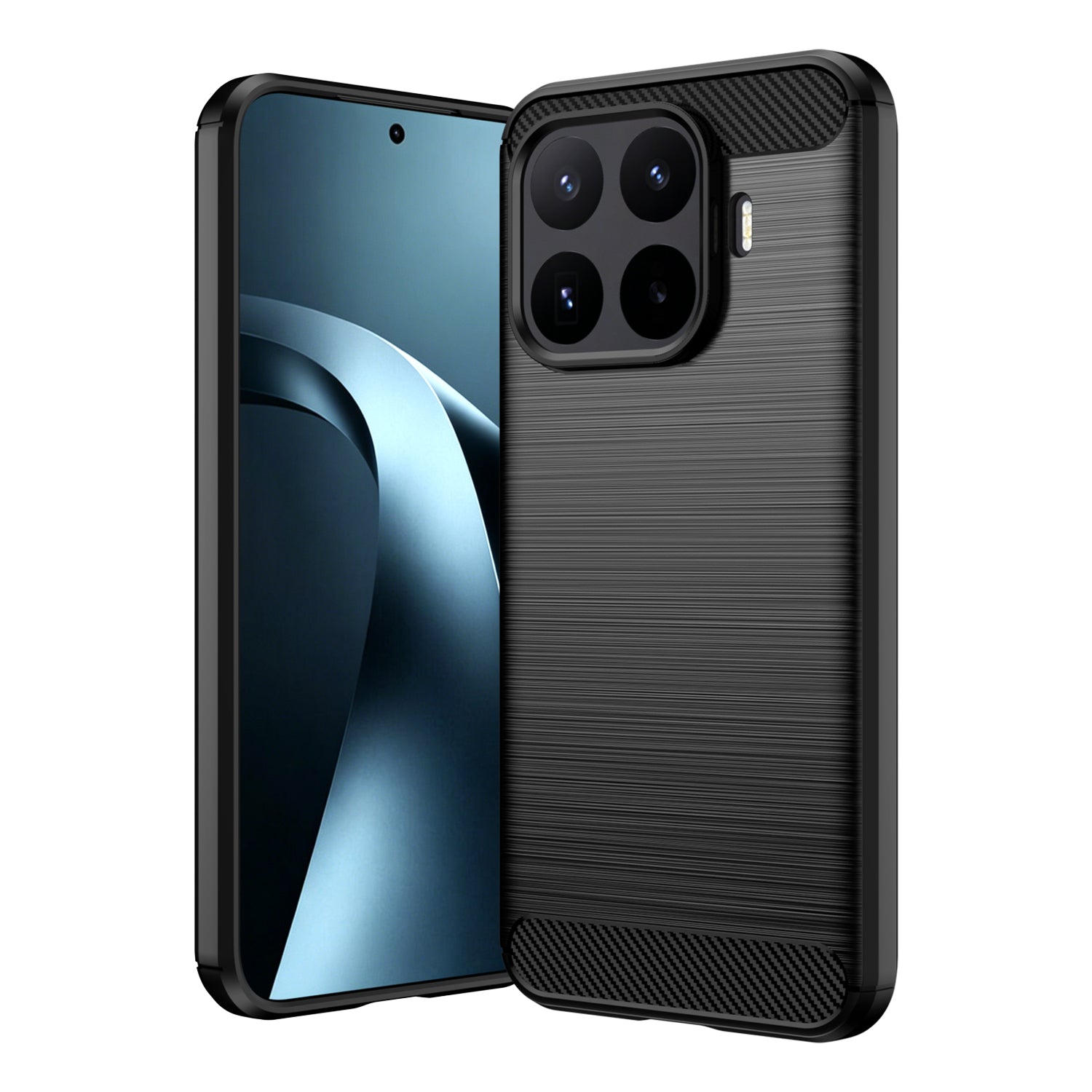 Xiaomi 17T Pro 5G Carbon Fibre TPU Case Slim Shockproof Cover Black