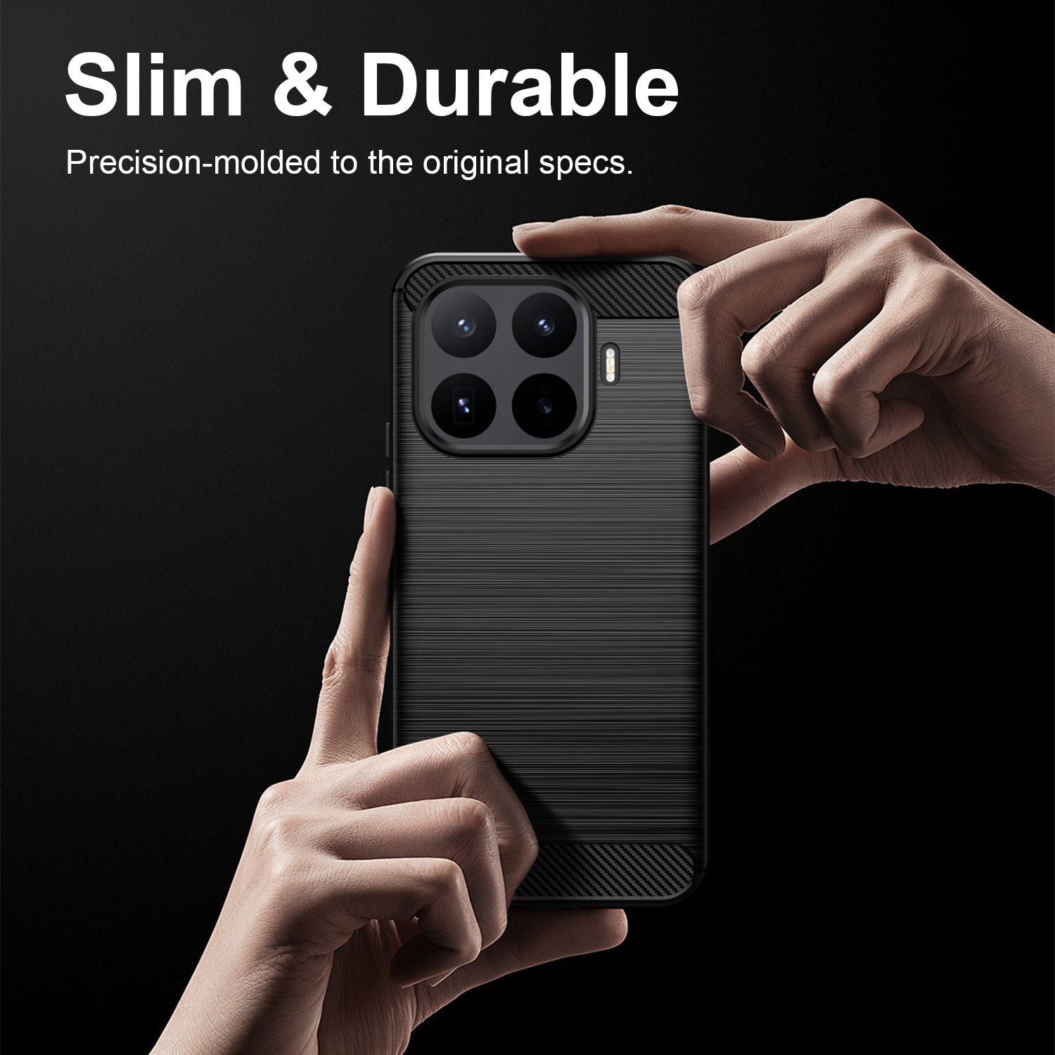 Xiaomi 17T Pro 5G Carbon Fibre TPU Case Slim Shockproof Cover Black
