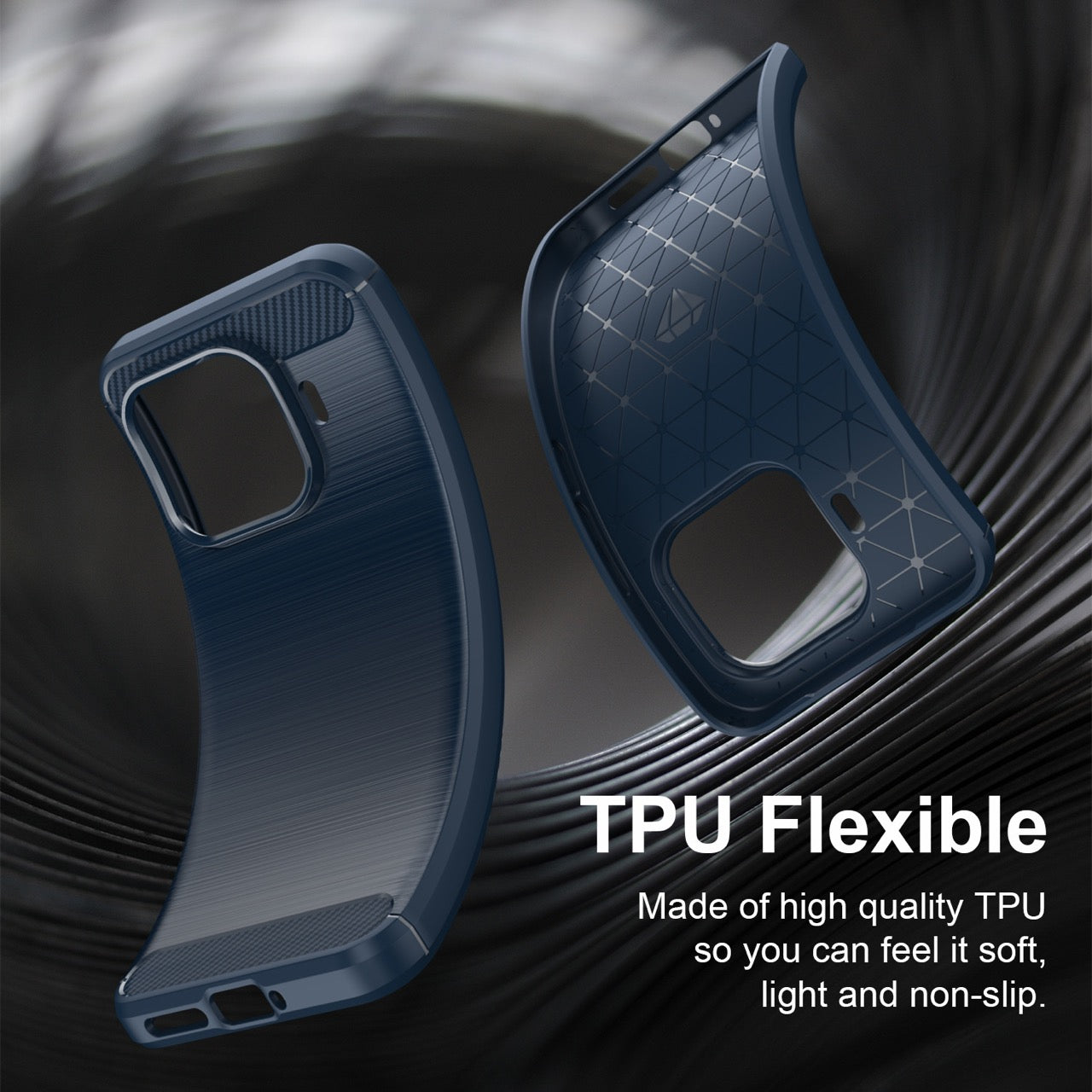 Xiaomi 17T Pro 5G Carbon Fibre TPU Case Slim Shockproof Cover Navy