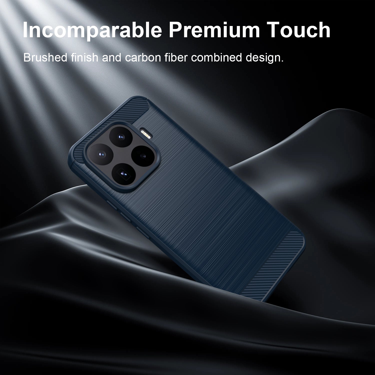 Xiaomi 17T Pro 5G Carbon Fibre TPU Case Slim Shockproof Cover Navy
