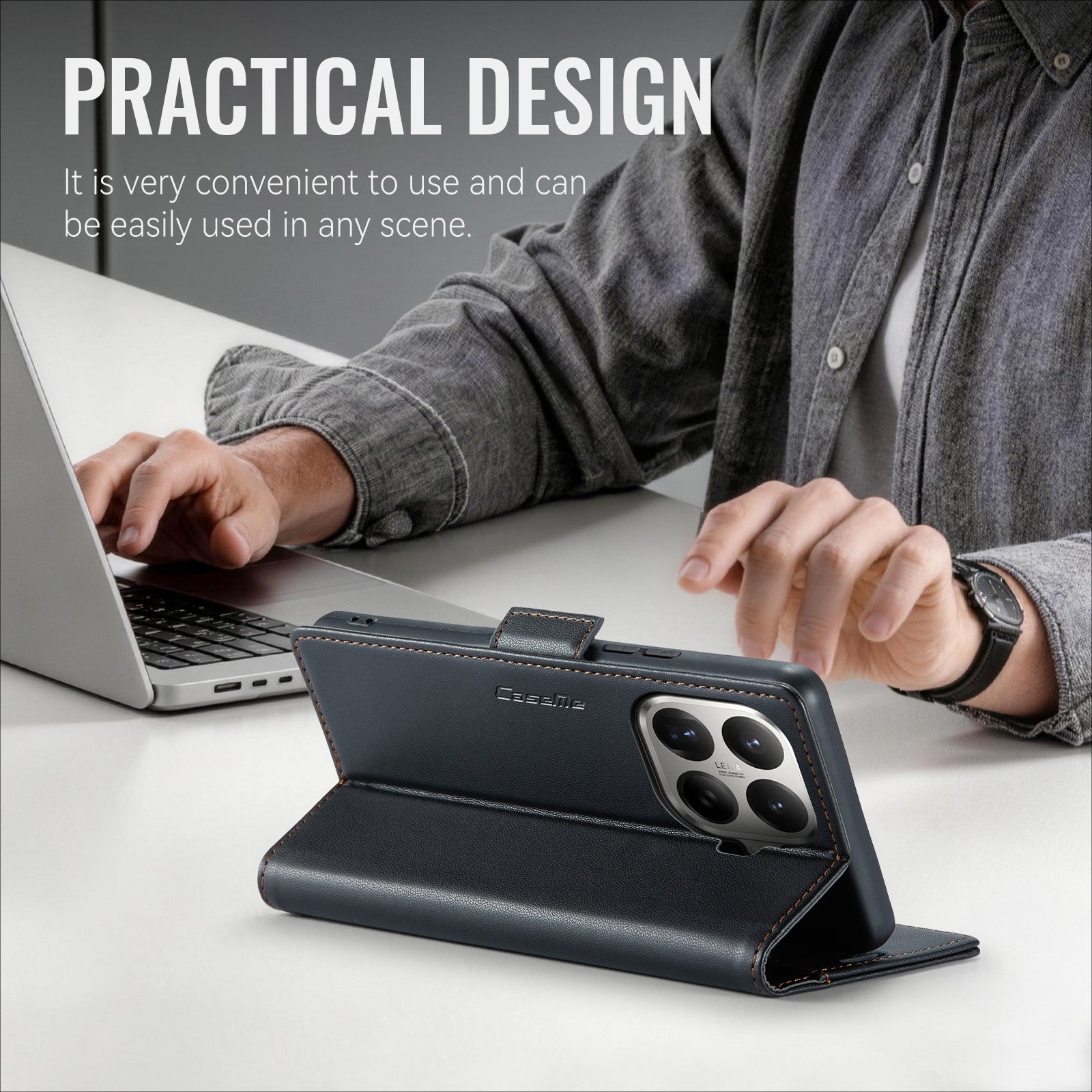 Xiaomi 17T Pro 5G CaseMe Retro Wallet Case [Black]