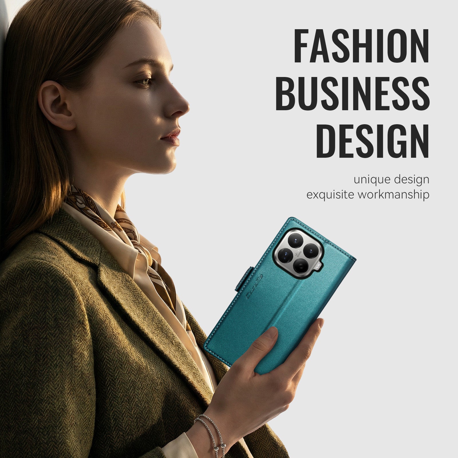 Xiaomi 17T Pro 5G CaseMe Retro Wallet Case [Teal]