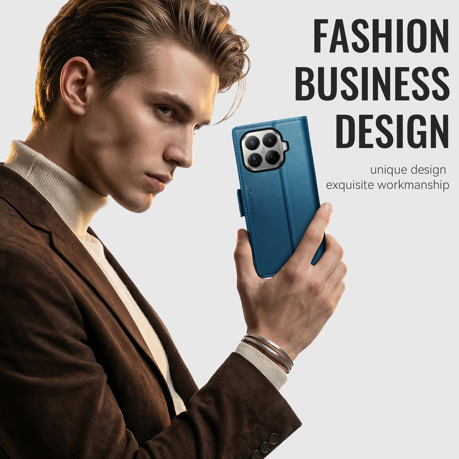Xiaomi 17T Pro 5G CaseMe Retro Wallet Case [Navy]