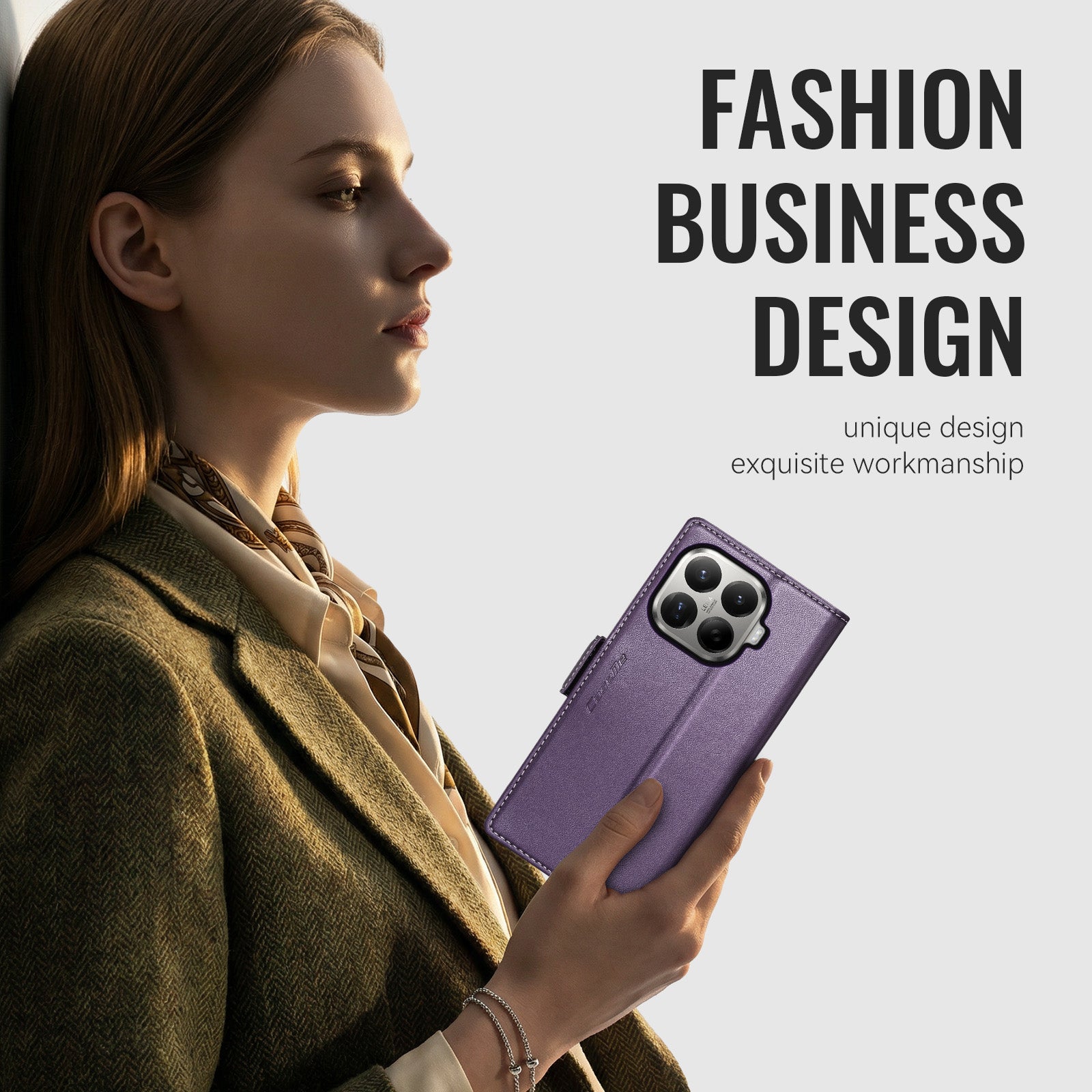 Xiaomi 17T Pro 5G CaseMe Retro Wallet Case [Purple]