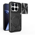 Xiaomi 17T Pro 5G Ring Kickstand Case w/ Camera Cover [Black] - Black