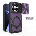 Xiaomi 17T Pro 5G Ring Kickstand Case w/ Camera Cover [Purple] - Purple