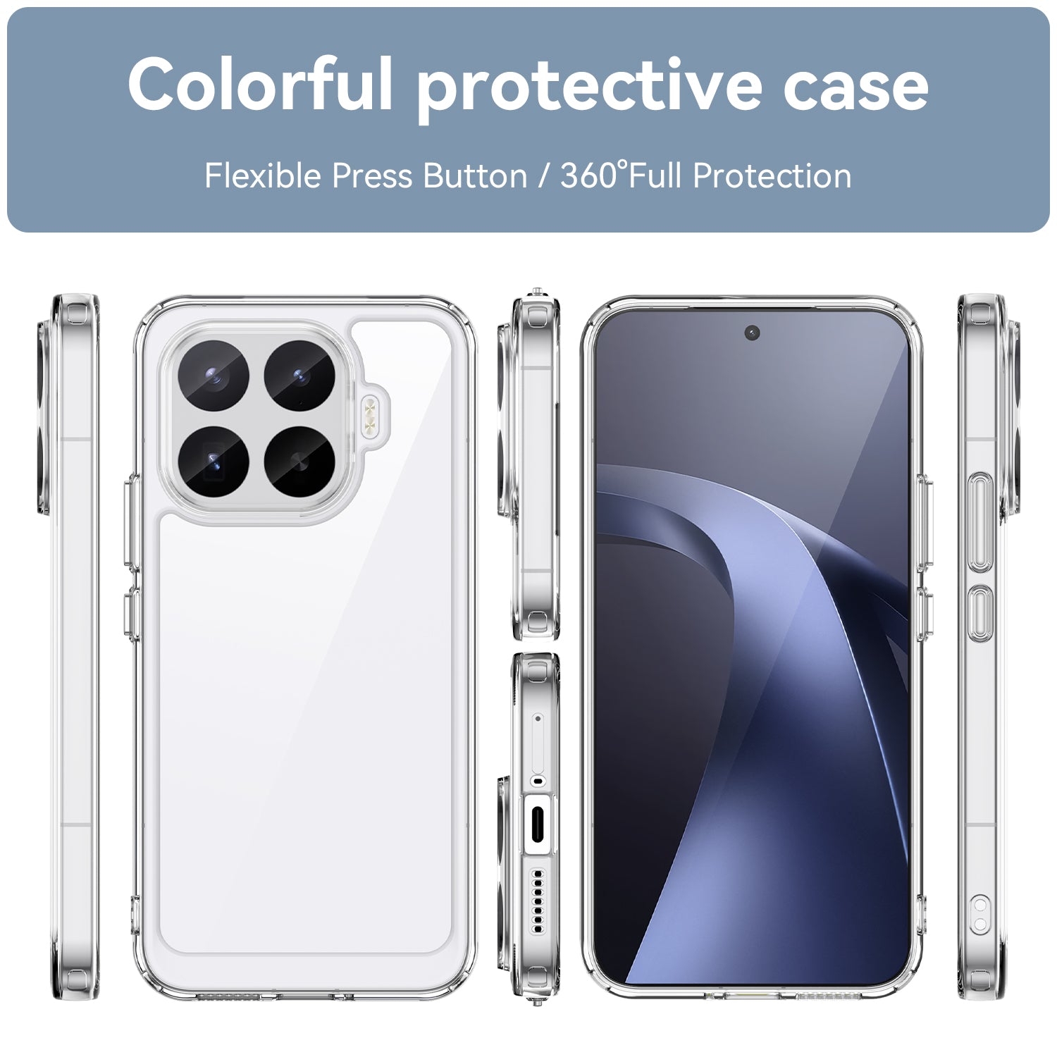 Xiaomi 17T Pro 5G Soft TPU Bumper Shockproof Cover Case [Clear]