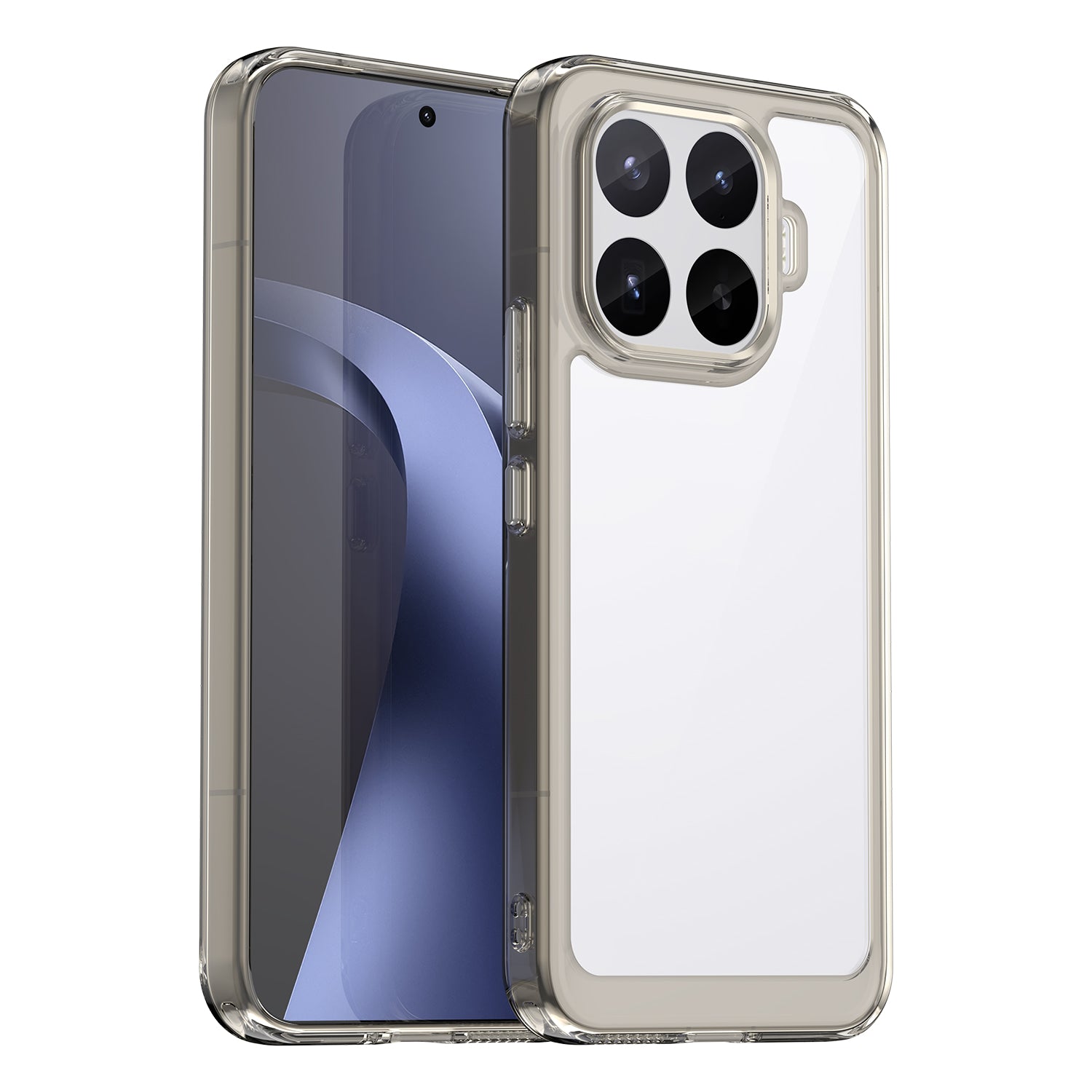Xiaomi 17T Pro 5G Soft TPU Bumper Shockproof Cover Case [Clear Grey]