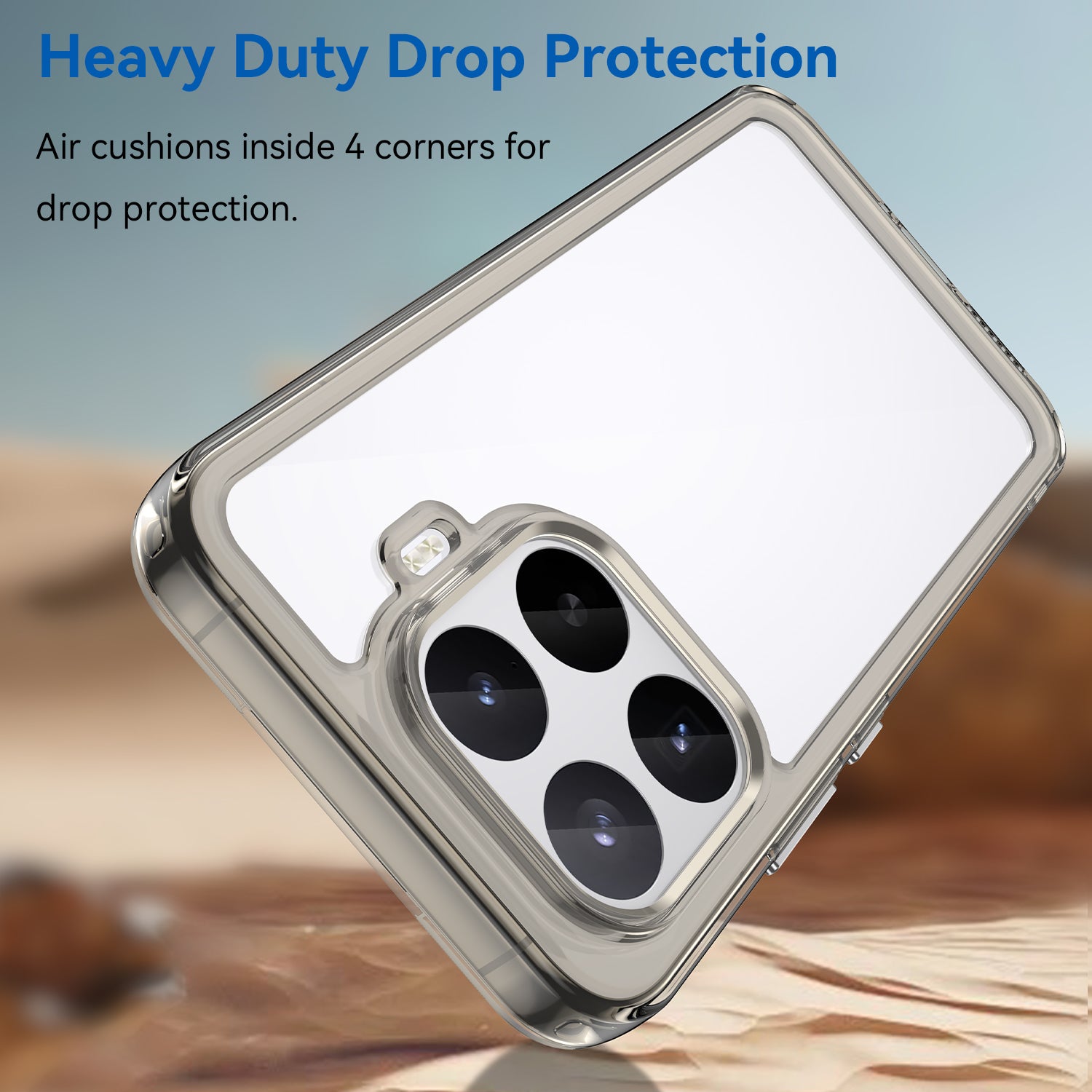 Xiaomi 17T Pro 5G Soft TPU Bumper Shockproof Cover Case [Clear Grey]