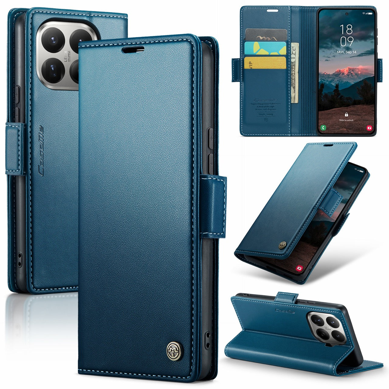Xiaomi 17T 5G CaseMe Retro Wallet Case [Navy]