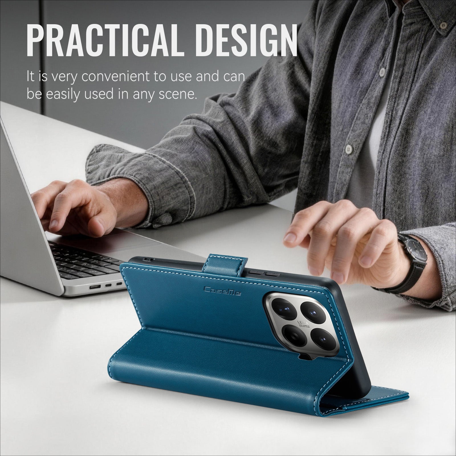Xiaomi 17T 5G CaseMe Retro Wallet Case [Navy]