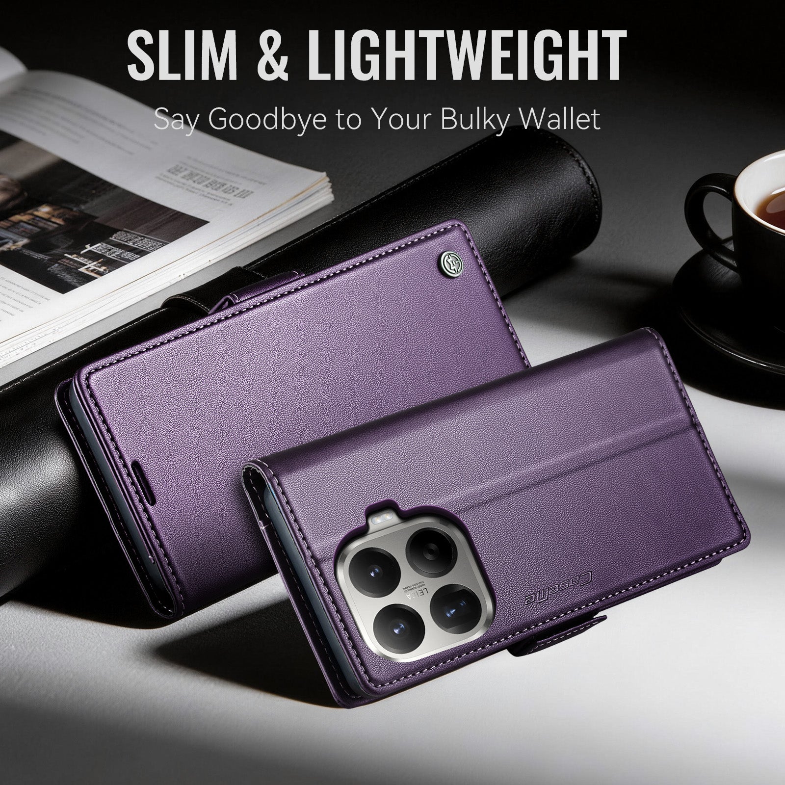 Xiaomi 17T 5G CaseMe Retro Wallet Case [Purple]