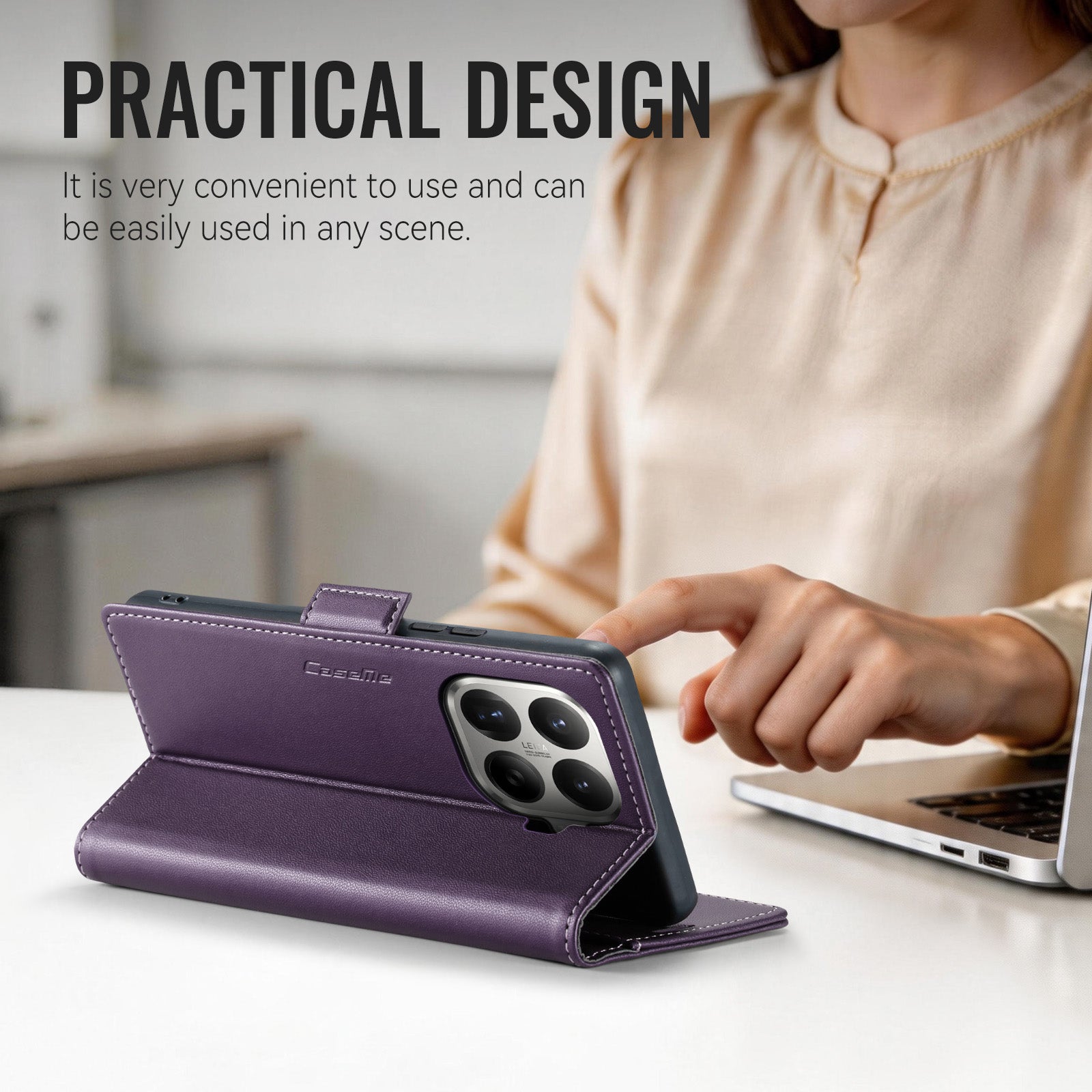 Xiaomi 17T 5G CaseMe Retro Wallet Case [Purple]