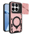 Xiaomi 17T 5G Ring Kickstand Case w/ Camera Cover [Rose Gold] - Rose Gold
