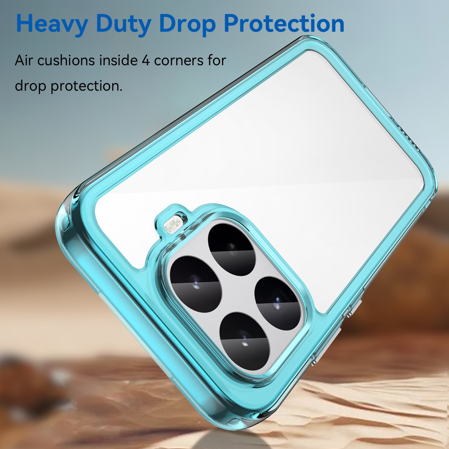 Xiaomi 17T 5G Soft TPU Bumper Shockproof Cover Case [Clear Blue]
