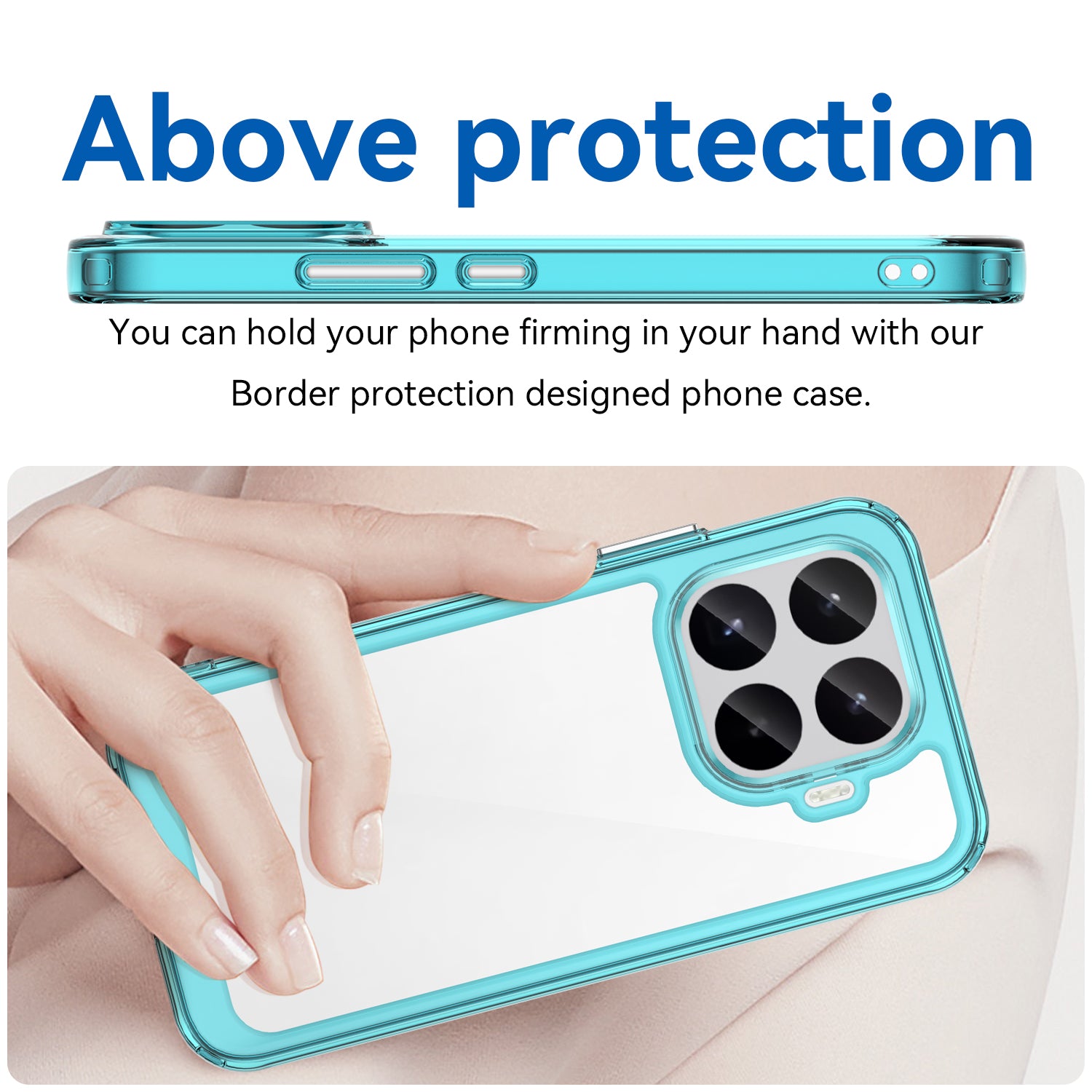 Xiaomi 17T 5G Soft TPU Bumper Shockproof Cover Case [Clear Blue]