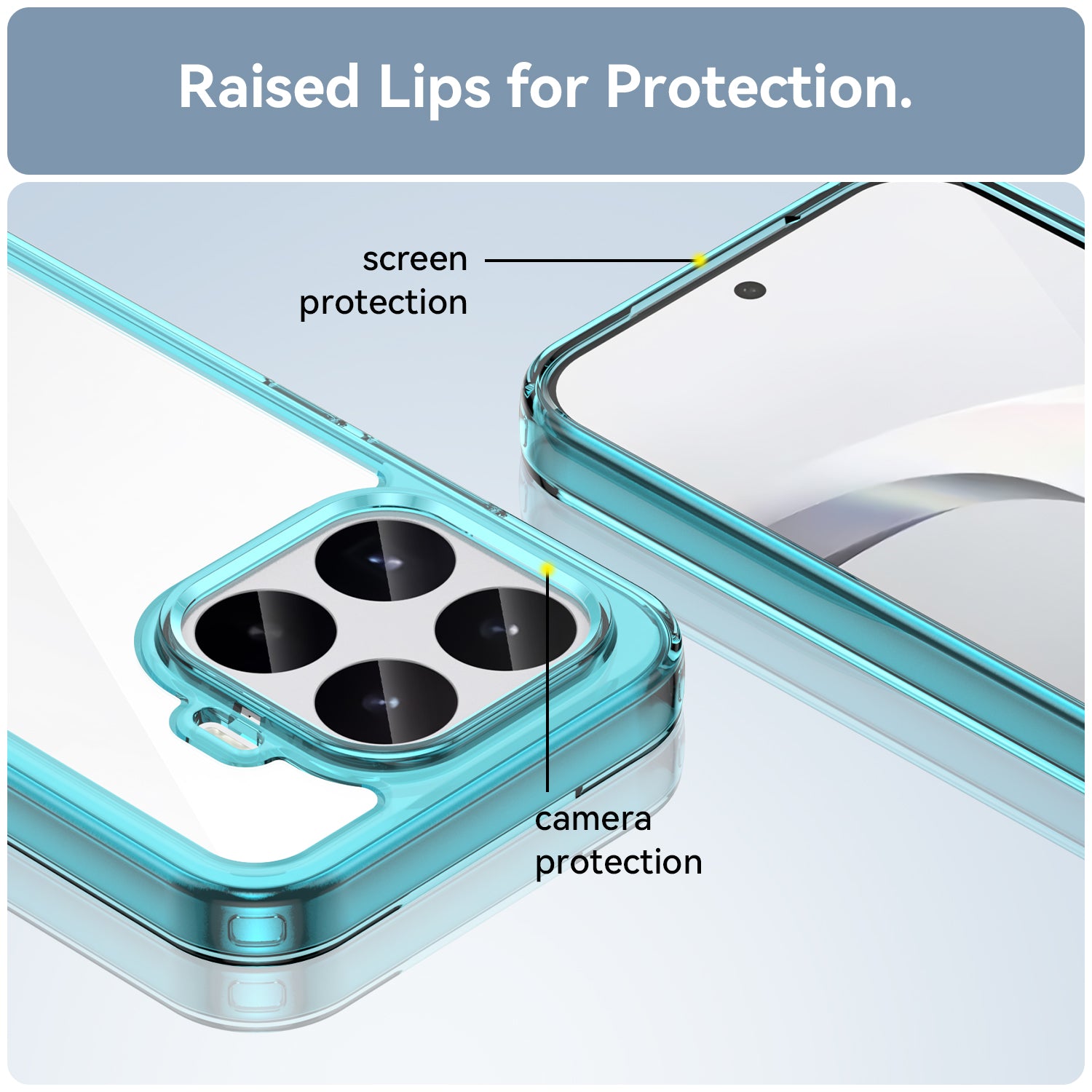 Xiaomi 17T 5G Soft TPU Bumper Shockproof Cover Case [Clear Blue]