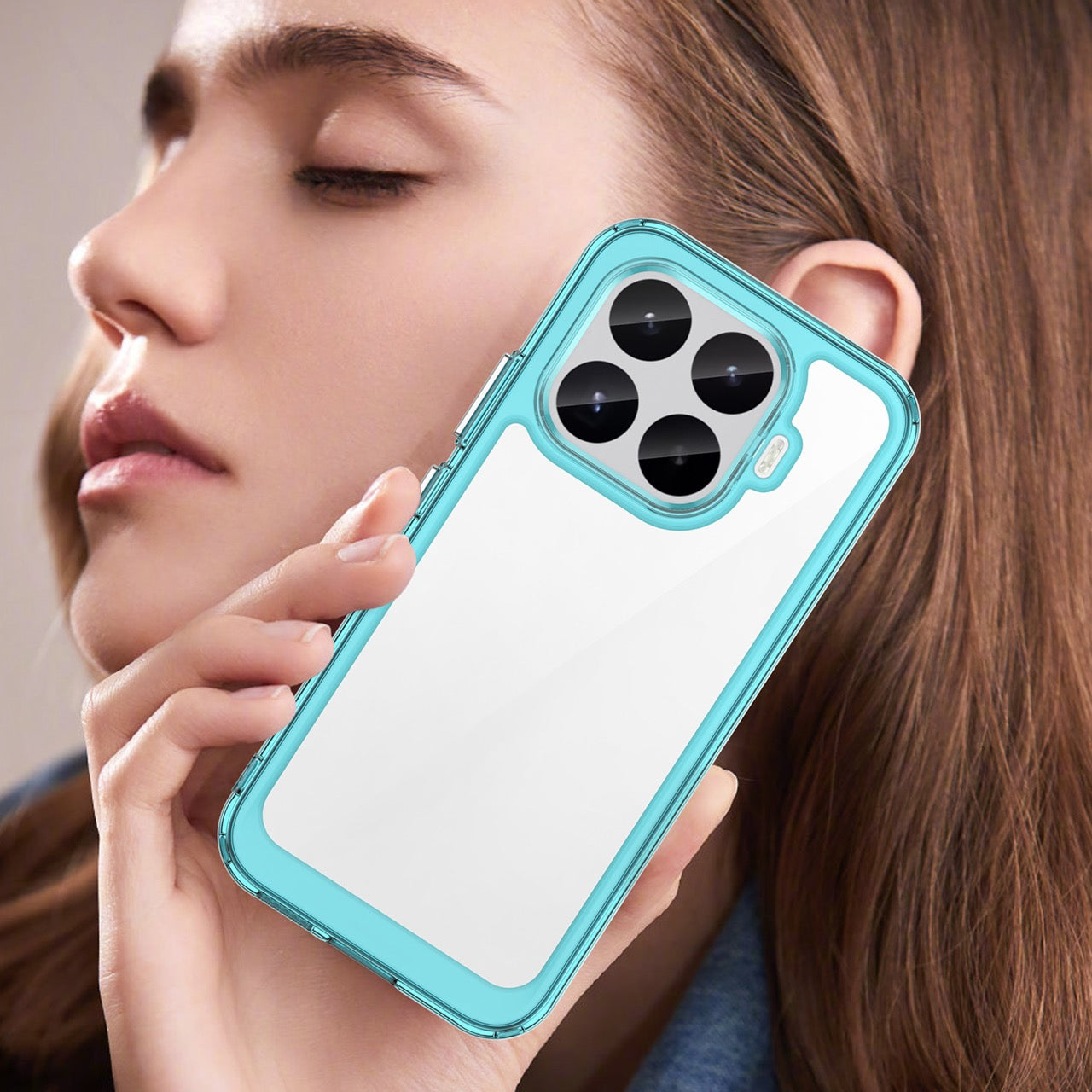 Xiaomi 17T 5G Soft TPU Bumper Shockproof Cover Case [Clear Blue]