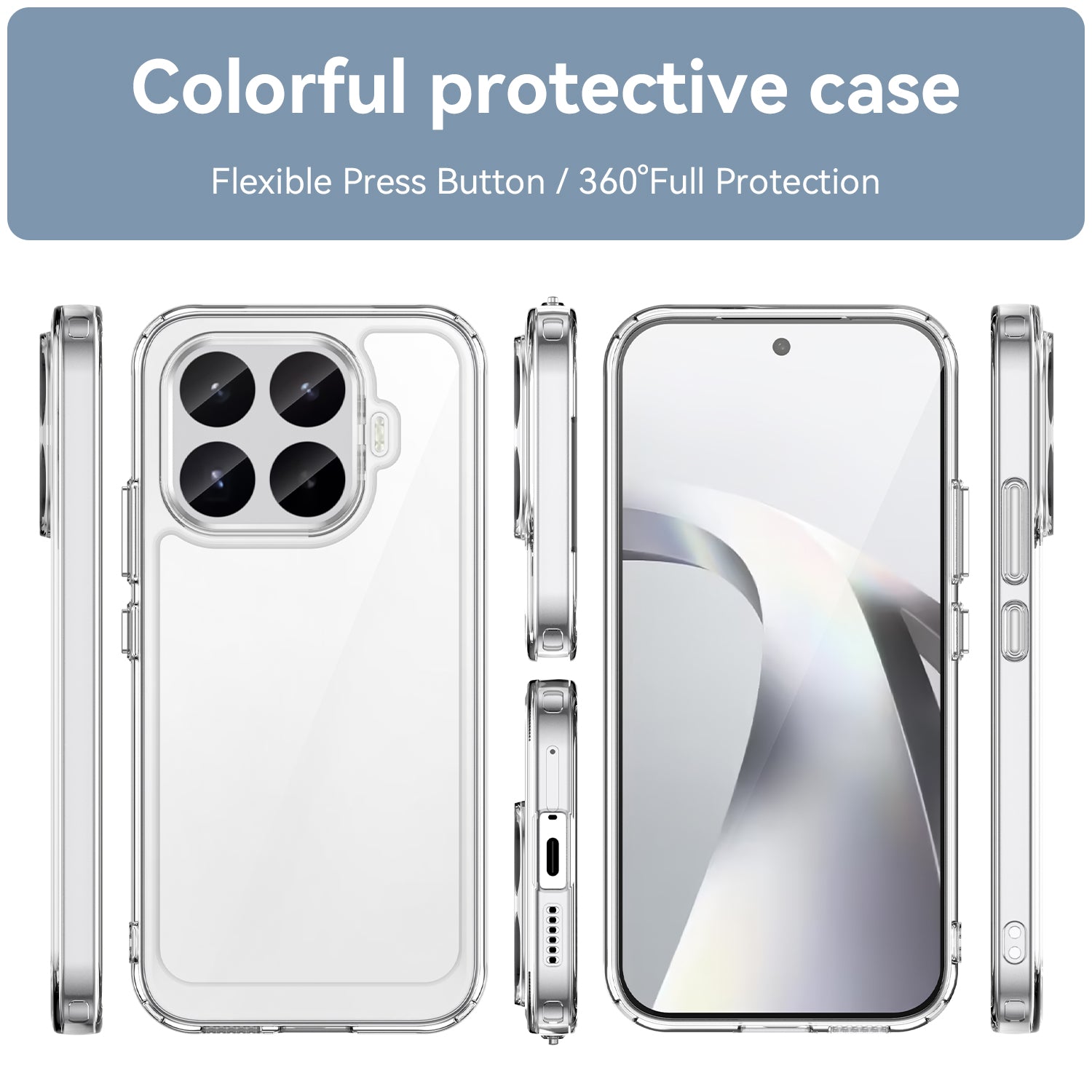 Xiaomi 17T 5G Soft TPU Bumper Shockproof Cover Case [Clear]