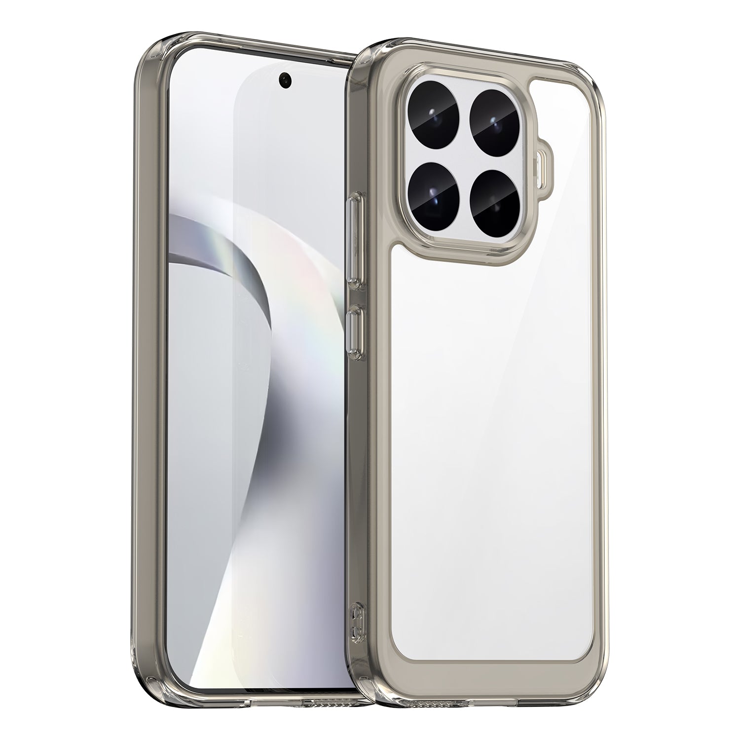 Xiaomi 17T 5G Soft TPU Bumper Shockproof Cover Case [Clear Grey]
