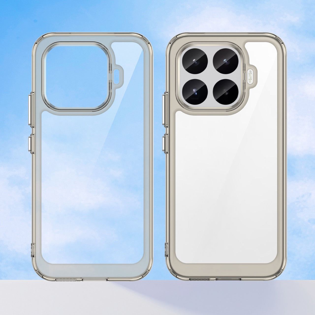 Xiaomi 17T 5G Soft TPU Bumper Shockproof Cover Case [Clear Grey]