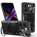 Xiaomi Poco X7 Pro Ring Kickstand Case w/ Camera Cover [Black] - Black