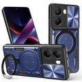 Xiaomi Poco X7 Pro Ring Kickstand Case w/ Camera Cover [Navy] - Navy