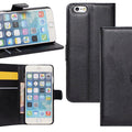 iPhone 6/6S Plus PU Wallet (Black) - Black