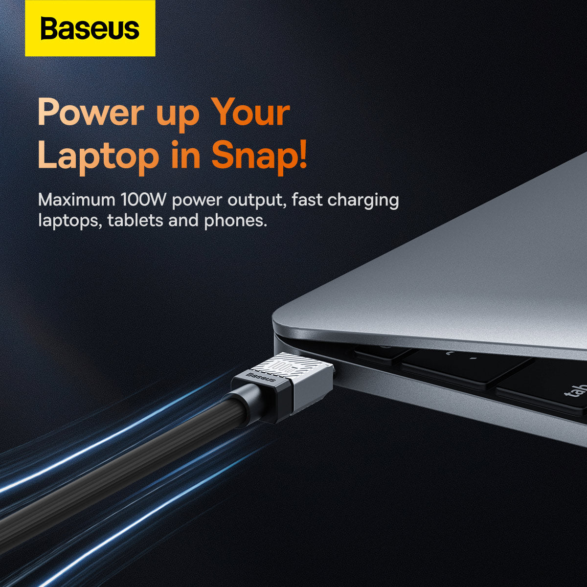 Baseus CoolPlay Series Fast Charging Cable Type-C to Type-C 100W 1m Black