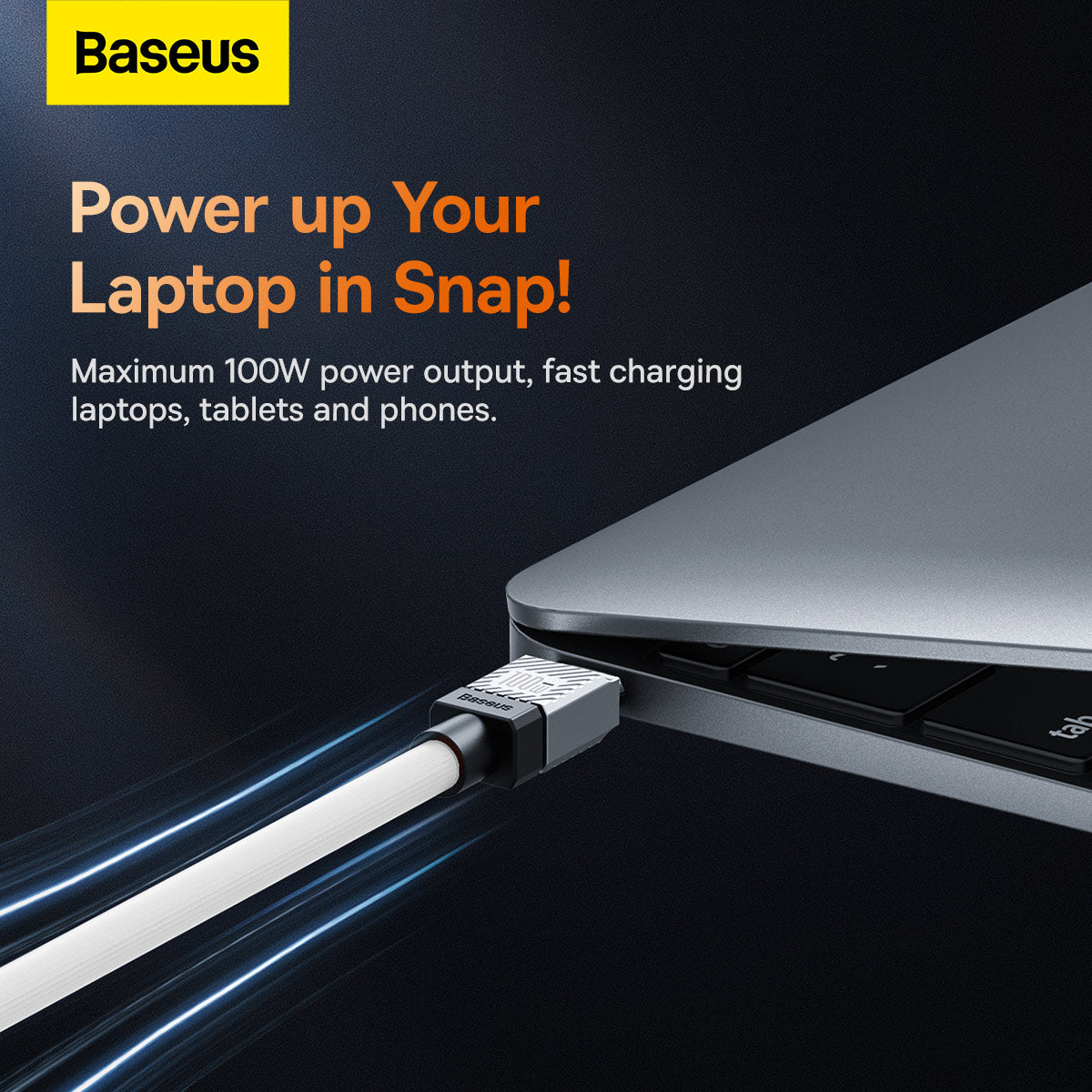Baseus CoolPlay Series Fast Charging Cable Type-C to Type-C 100W 1m White