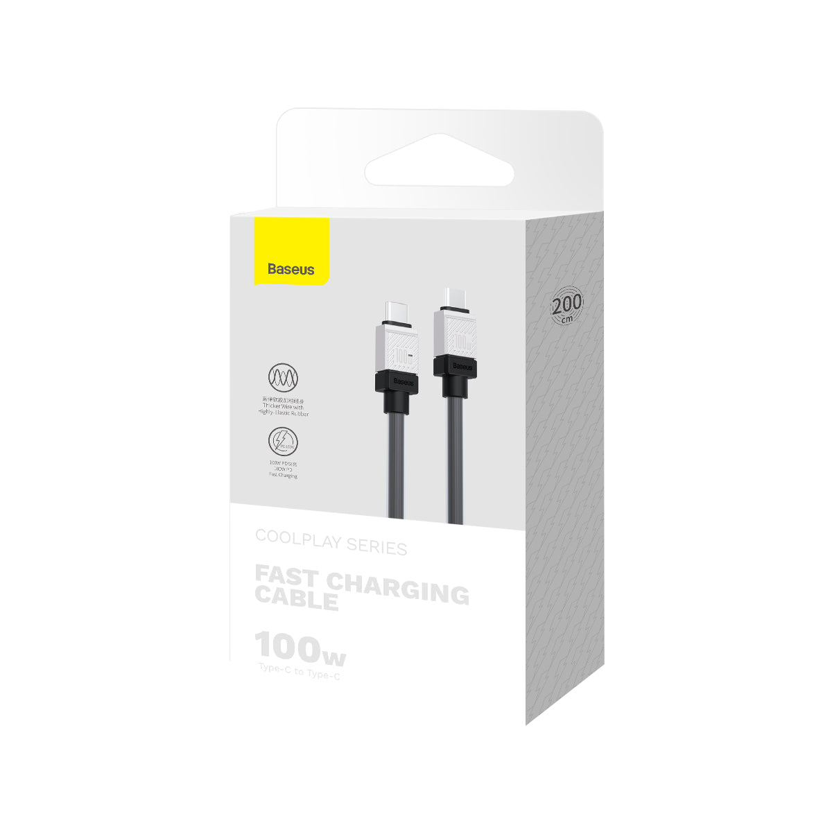 Baseus CoolPlay Series Fast Charging Cable Type-C to Type-C 100W 2m Black