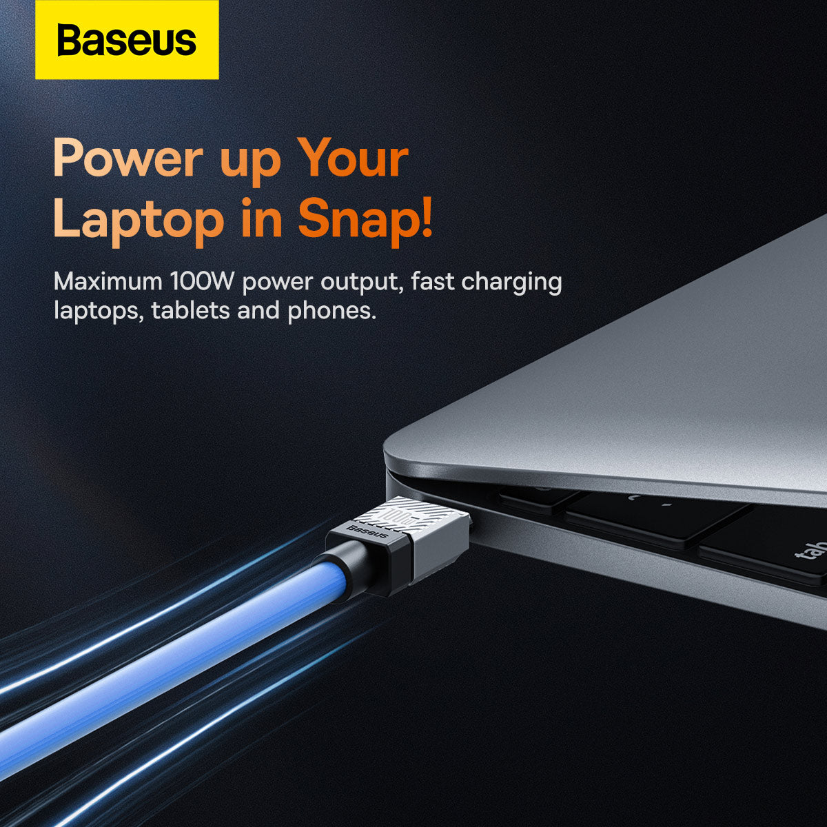 Baseus CoolPlay Series Fast Charging Cable Type-C to Type-C 100W 2m Blue