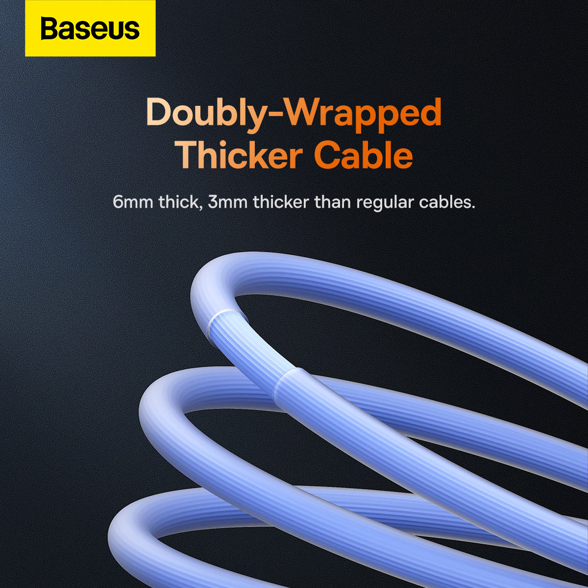 Baseus CoolPlay Series Fast Charging USB Type-A to Type-C Cable 2m 100W Blue