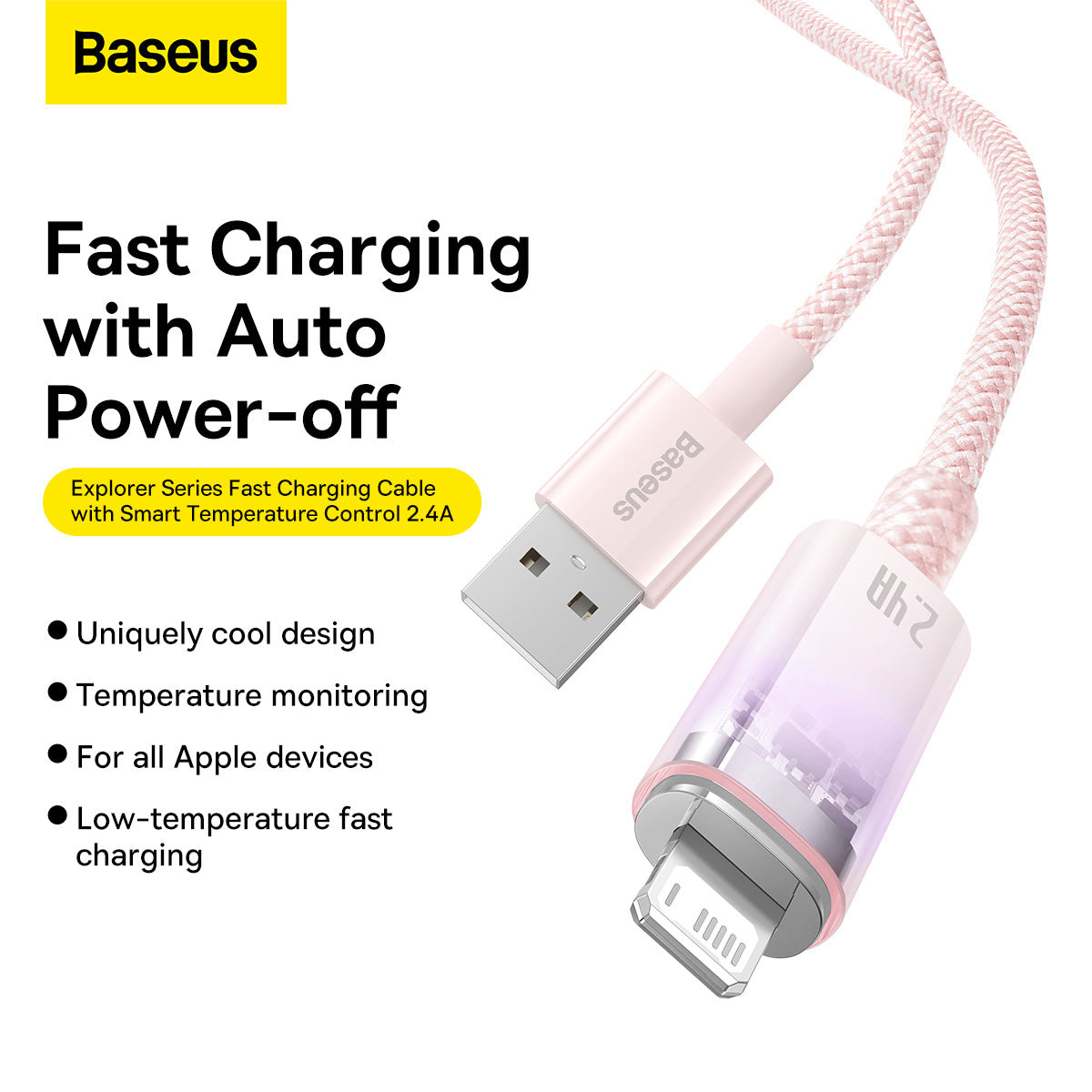USB-A to Lightning Cable 1m